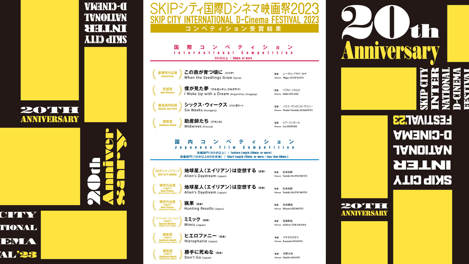 SKIPシティ国際Dシネマ映画祭2023受賞者コメント